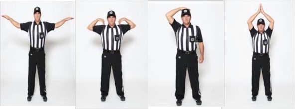 CFL referee hand signals