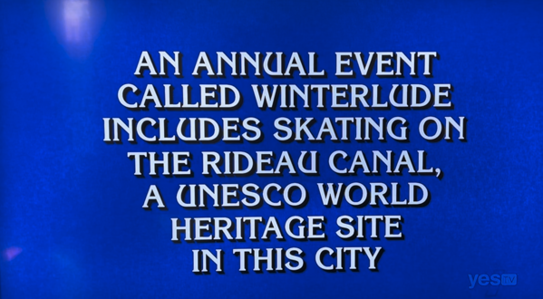 An Annual Event Called Winterlude Includes Skating on the Rideau Canal, a Unesco World Heritage Site in This City.